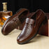 Elegant Men's Dress Shoes - Premium Business Leather Lace-up Brogue Footwear for Formal Events and Weddings